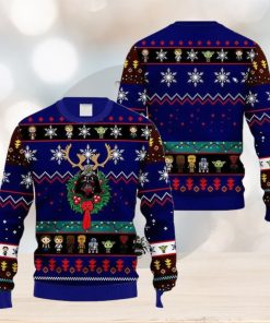 Star Wars Style Darth Reindeer Xmas Christmas Ugly Sweater 3D