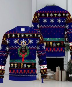 Star Wars Style Darth Reindeer Xmas Christmas Ugly Sweater 3D