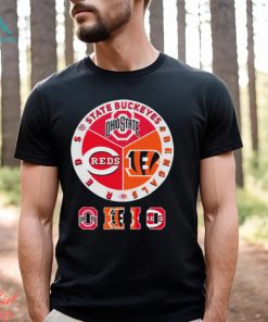 State Buckeyes, Bengals And Reds Ohio Sports Teams Logo Shirt