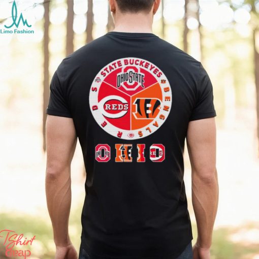 State Buckeyes, Bengals And Reds Ohio Sports Teams Logo Shirt