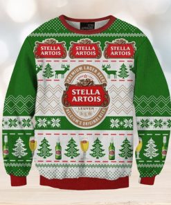 Stella Artois Beer 3D Printed Fun Ugly Christmas Sweater