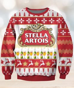 Stella Artois Beer Ugly Christmas Sweater Xmas 3D Printed Christmas Sweater Gift