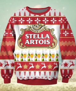 Stella Artois Beer Ugly Christmas Sweater Xmas 3D Printed Christmas Sweater Gift