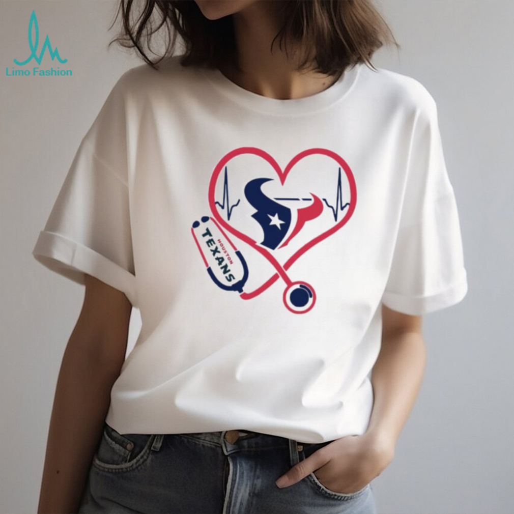 Stethoscope Heartbeat Nurse Symbol Houston Texans Shirt Stethoscope Heartbeat Nurse Symbol Houston Texans Shirt