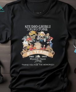 Studio Ghibli 40 Years 1985 – 2025 Miyazaki Hayao Thank You For The Memories T Shirt