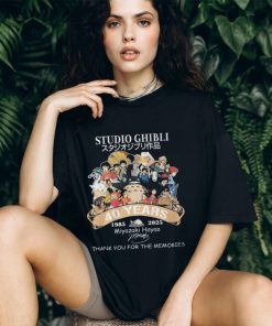 Studio Ghibli 40 Years 1985 – 2025 Miyazaki Hayao Thank You For The Memories T Shirt