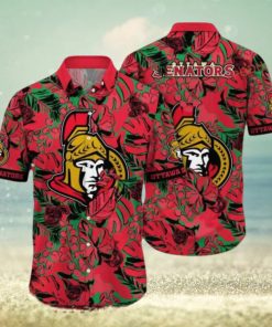 Sunlight Inspired Ottawa Senators NHL Hawaiian Aloha Shirt