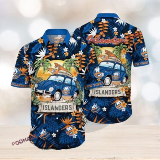 Sunscreen Time New York Islanders Summer Hawaiian Shirt