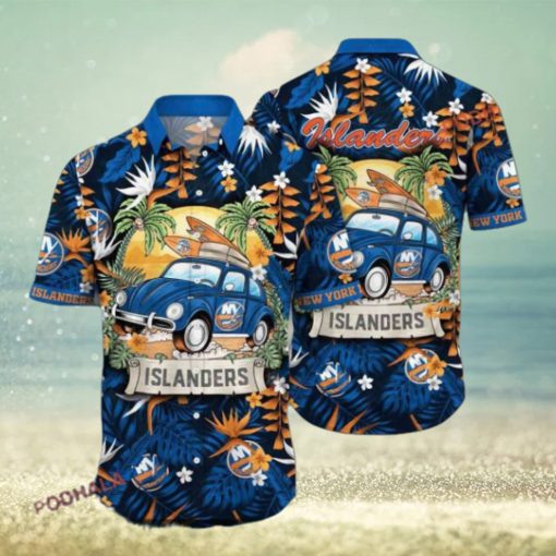 Sunscreen Time New York Islanders Summer Hawaiian Shirt