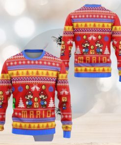 Super Mario Ugly Christmas Sweatshirt Mario Luigi Princess Peach Christmas Sweater