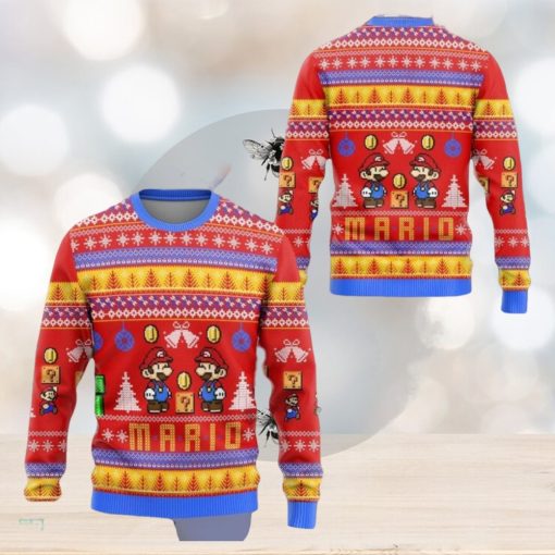 Super Mario Ugly Christmas Sweatshirt Mario Luigi Princess Peach Christmas Sweater