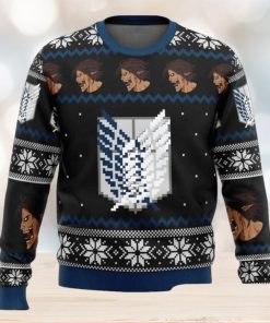 Survery Corps Attack On Titan Christmas Ugly Sweater 3D