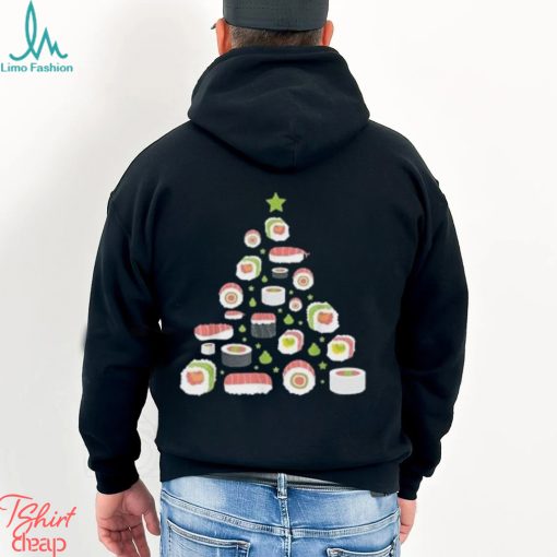 Sushi christmas tree pajama cool japanese food x mas t shirt