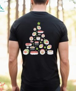 Sushi christmas tree pajama cool japanese food x mas t shirt