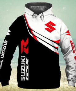 Suzuki Motorcycles Black White Pullover Hoodie
