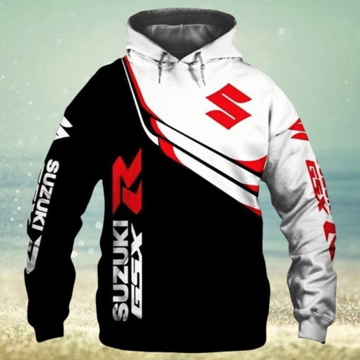 Suzuki Motorcycles Black White Pullover Hoodie
