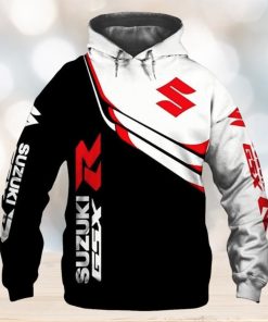 Suzuki Motorcycles Black White Pullover Hoodie