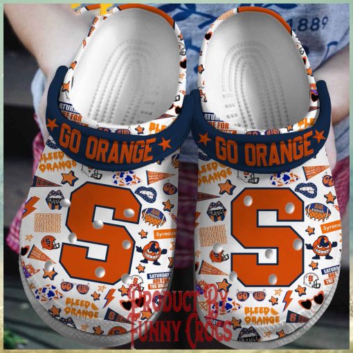 Syracuse Bleed Orange Crocs Shoes