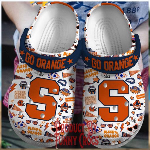 Syracuse Bleed Orange Crocs Shoes