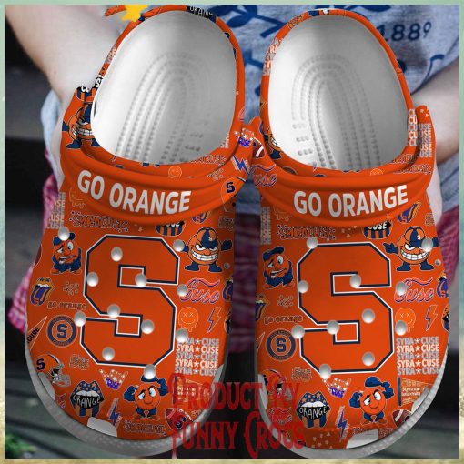 Syracuse Orange Football Crocs Shoes