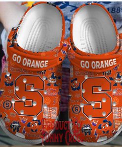 Syracuse Orange Football Crocs Shoes