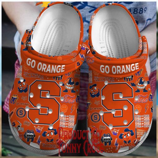 Syracuse Orange Football Crocs Shoes