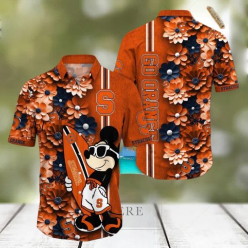 Syracuse Orange Hawaiian Shirt Mickey Love Surfing Trending Summer Gift