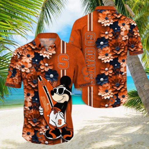 Syracuse Orange Hawaiian Shirt Mickey Love Surfing Trending Summer Gift