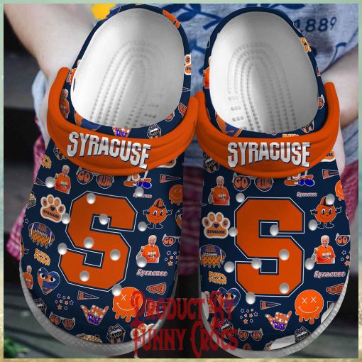 Syracuse Orange Logo Pattern Crocs Gifts For Fans