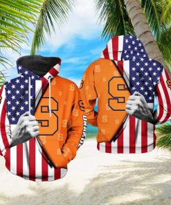 Syracuse Orange NCAA US Flag 3D Printed Hoodie
