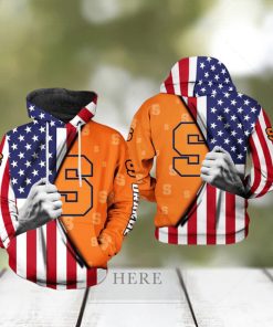 Syracuse Orange NCAA US Flag 3D Printed Hoodie
