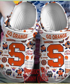 Syracuse Orange White Crocs 1