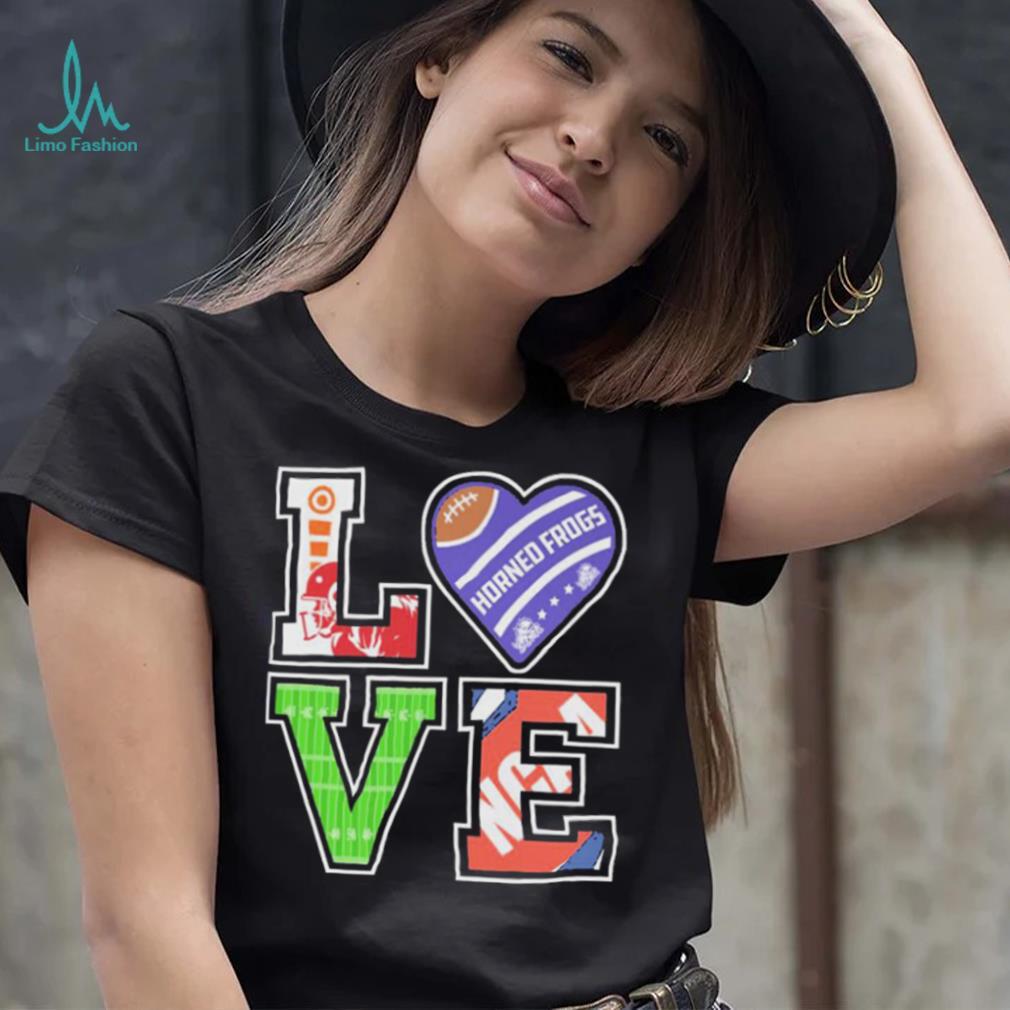 TCU Horned Frogs Love Football Shirt TCU Horned Frogs Love Football Shirt