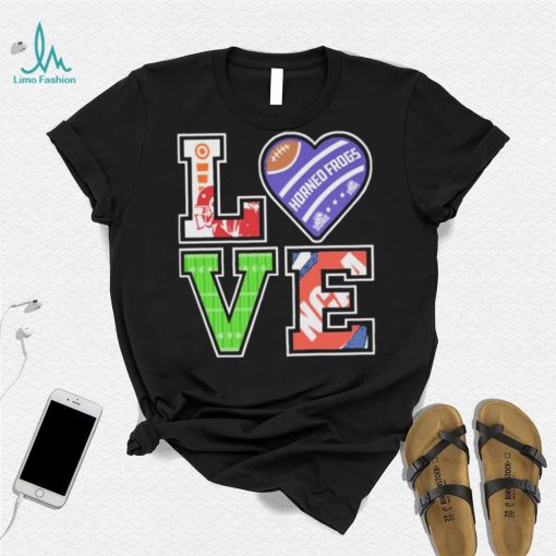 TCU Horned Frogs Love Football Shirt