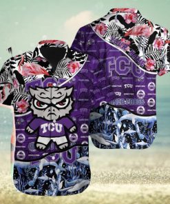 TCU Horned Frogs NCAA Pocket Custom Name Hawaiian Shirt Beach For Men Women Gift For Fans