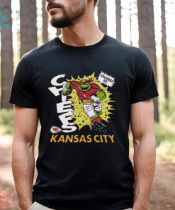 TMNT Christmas Day Raphael x Kansas City Chiefs Homage Youth Shirt