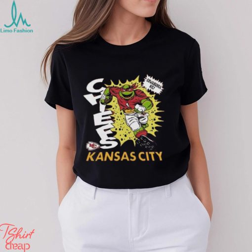 TMNT Christmas Day Raphael x Kansas City Chiefs Homage Youth Shirt