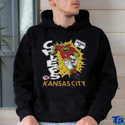 TMNT Raphael x Kansas City Chiefs Mascot T Shirt