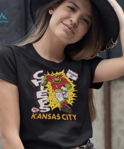 TMNT Raphael x Kansas City Chiefs Retro NFL Nickelodeon T Shirt