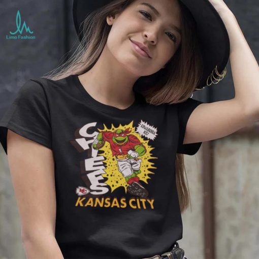 TMNT Raphael x Kansas City Chiefs Retro NFL Nickelodeon T Shirt