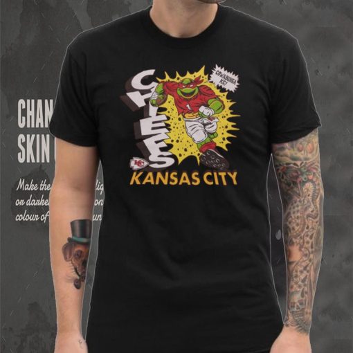TMNT Raphael x Kansas City Chiefs Retro NFL Nickelodeon T Shirt