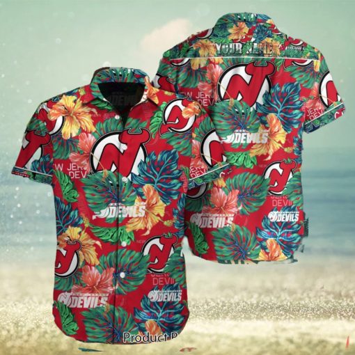 TRENDING NHL New Jersey Devils Special Hawaiian Design Button Shirt Jeysey