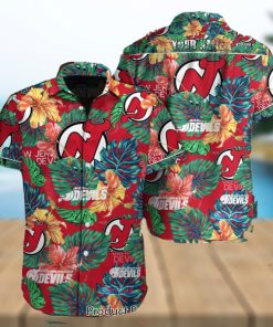 TRENDING NHL New Jersey Devils Special Hawaiian Design Button Shirt Jeysey