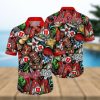 Mickey And Minnie Christmas Pattern Disney Cartoon Graphics Inspired Full Printing Hawaiian Shirt