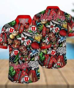 TRENDING Utah Utes NCAA2 Flower Hawaiian Shirt