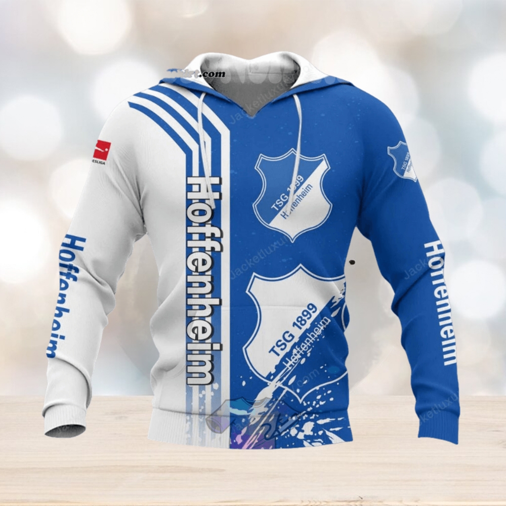 TSG 1899 Hoffenheim Blue White Pullover Hoodie TSG 1899 Hoffenheim Blue White Pullover Hoodie