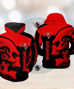 Tampa Bay Buccaneers NFL Skull 3D Printed Hoodie