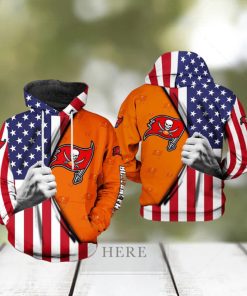 Tampa Bay Buccaneers NFL US Flag Team 3D Printed Hoodie