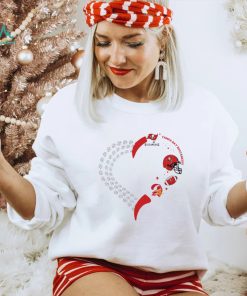 Tampa Bay Buccaneers football heart helmet logo gift shirt