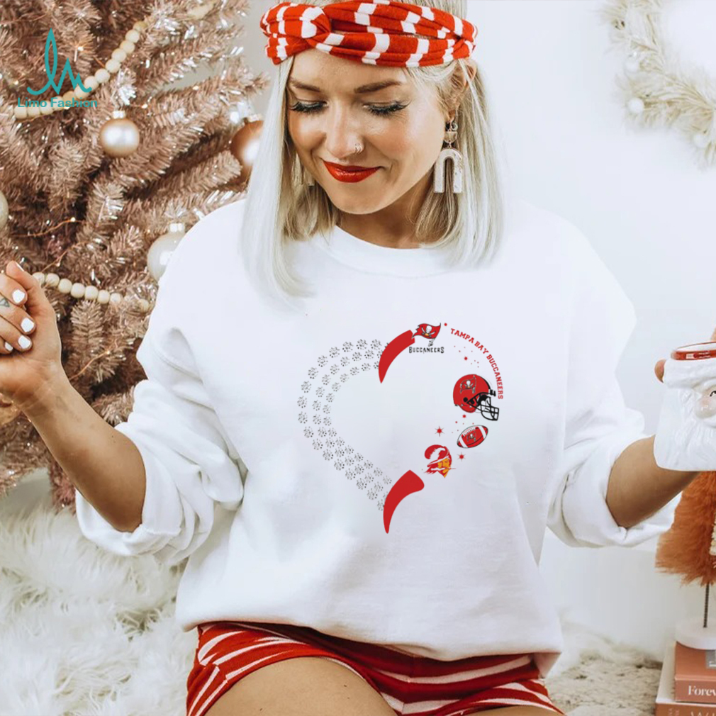 Tampa Bay Buccaneers football heart helmet logo gift shirt Tampa Bay Buccaneers football heart helmet logo gift shirt